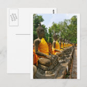 Carte Postale Bouddhas thaïlandais (Devant / Derrière)