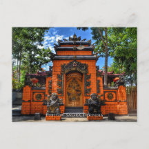Bouddhisme de la porte du temple Indonésie Destina