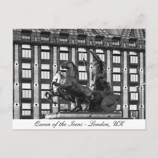 Carte Postale Boudica Statue, Westminster - Londres, Grande-Bret (Devant)