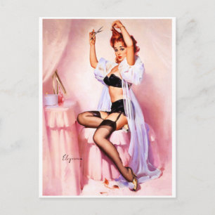 Carte Postale Boudoir Pin Up