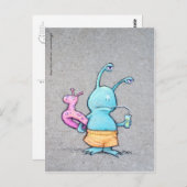 Carte Postale boue à la plage (Devant / Derrière)