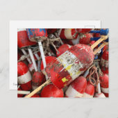 Carte postale Bouées (Devant / Derrière)