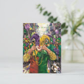 Carte Postale Bouffon joyeux de Mardi Gras (Debout devant)