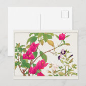 Carte Postale Bougainville, Fleur de Wishbone par Tanigami Konan (Devant / Derrière)