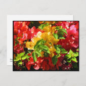 Carte Postale Bougainvillées (Devant / Derrière)