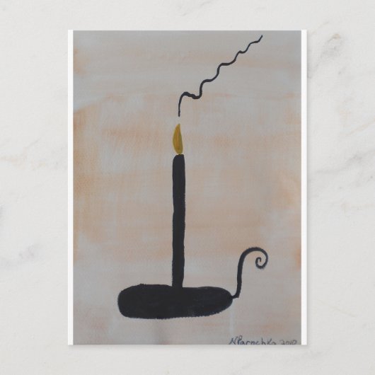 Carte Postale Bougie (Devant)
