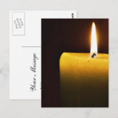 Carte Postale Bougie (Devant / Derrière)