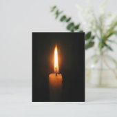 Carte Postale Bougie brûlante (Debout devant)