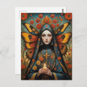 Carte Postale Bougie de la religieuse papillon (Devant / Derrière)