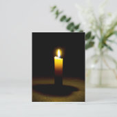 Carte Postale Bougie, flamme. (Debout devant)