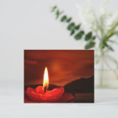 Carte Postale Bougie flottante (Debout devant)