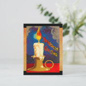 Carte Postale Bougie magique d'Halloween vintage (Debout devant)