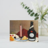Carte Postale Bougie rose Henri Rousseau Vie morte (Debout devant)