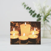 Carte Postale bougies brûlantes (Debout devant)