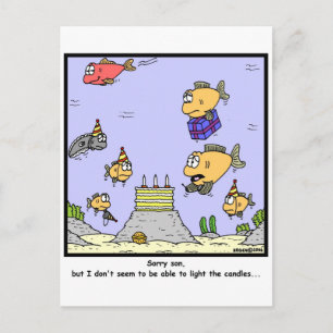 Carte Postale Bougies d'anniversaire