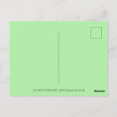 CARTE POSTALE BOUGIES D'ANNIVERSAIRE DRAGON QUI CRACHE DU FEU (Dos)