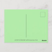 CARTE POSTALE BOUGIES D'ANNIVERSAIRE DRAGON QUI SOUFFLE DU FEU (Dos)