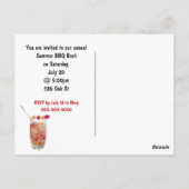 Carte Postale Bougies d'anniversaire sur fond noir (Dos)