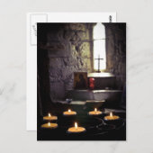 Carte Postale Bougies de l'abbaye d'Iona (Devant / Derrière)