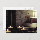 Carte Postale Bougies de l'abbaye d'Iona (Devant / Derrière)