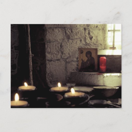 Carte Postale Bougies de l'abbaye d'Iona (Devant)