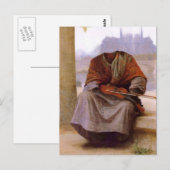 Carte Postale Bouguereau Bohémien invisible (Devant / Derrière)