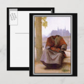 Carte Postale Bouguereau Bohémien invisible (Devant / Derrière)