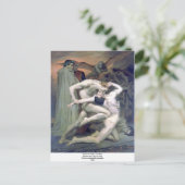 Carte Postale Bouguereau - Dante et Virgile au Enfers (Debout devant)