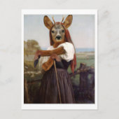 Carte Postale Bouguereau Deer Shepherdess (Devant)