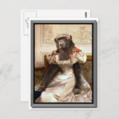 Carte Postale Bouguereau Gown de Chimp Cambaceres (Devant / Derrière)