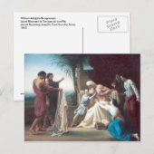 Carte Postale Bouguereau - Jacob Recevant le Tunique de son Fils (Devant / Derrière)