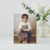 Carte Postale Bouguereau La dure leçon Postcard (Debout devant)