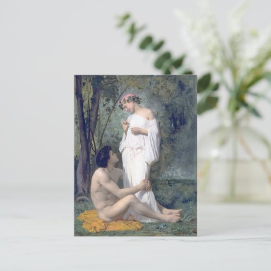 Carte Postale Bouguereau-L'Idylle (Debout devant)