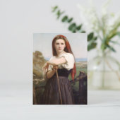 Carte postale Bouguereau Shepherdess (Debout devant)