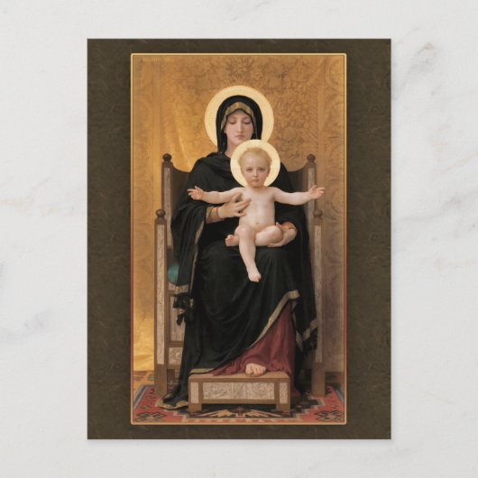 Carte Postale Bouguereau Vierge et Enfant CC0271 (Devant)