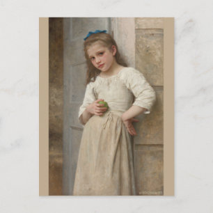 Carte Postale Bouguereau Yvonne sur le seuil