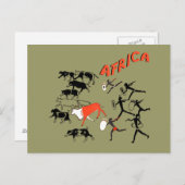 Carte Postale Bouhmen grotte peindre des oeuvres d'art tee - shi (Devant / Derrière)