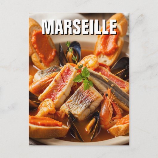 Carte Postale Bouillabaisse Marseille France Travel (Devant)