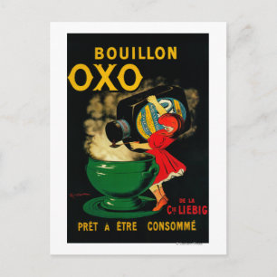 Carte Postale Bouillon OXO Poseter Vintage Europe