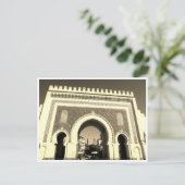 Carte Postale boujloud porte bleue (Debout devant)