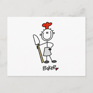 Carte Postale Boulanger avec Racloir