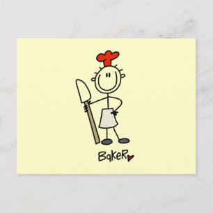 Carte Postale Boulanger avec Racloir