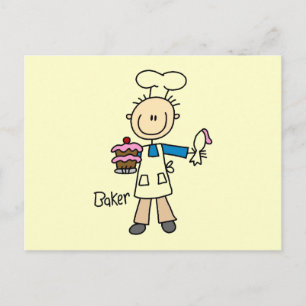 Carte Postale Boulanger masculin