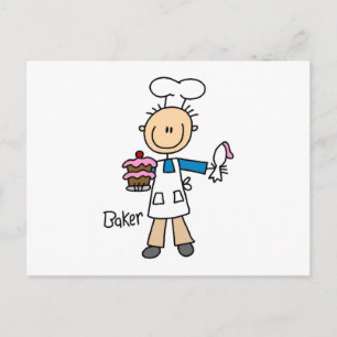 Carte Postale Boulanger masculin