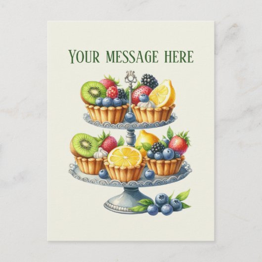 Carte Postale Boulangerie ajouter un message Nom de l'entrepris (Devant)