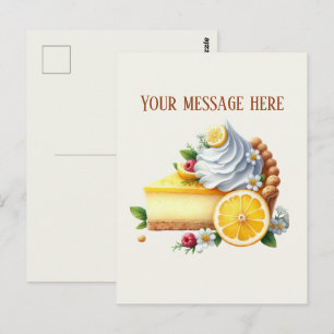 Carte Postale Boulangerie ajouter un message Nom de l'entreprise