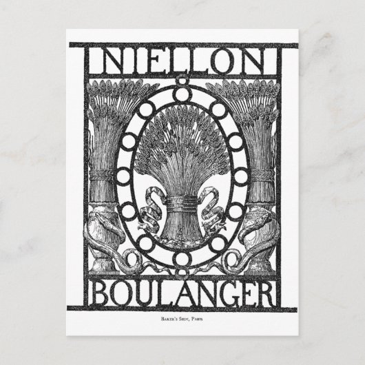 Carte Postale Boulangerie française (Devant)