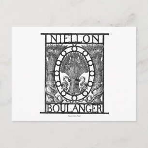 Carte Postale Boulangerie Française Boulanger