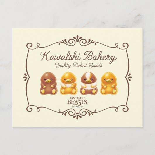 Carte Postale Boulangerie Kowalski - Bichons pour bébés (Devant)