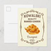 Carte Postale Boulangerie Kowalski - Erumpent (Devant / Derrière)